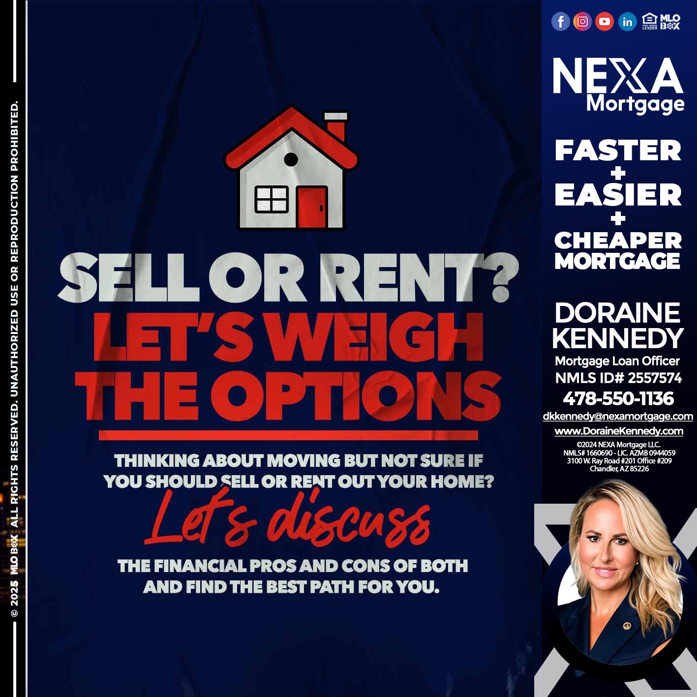 SELL OR RENT? - Doraine Kennedy -Mortgage Loan Officer