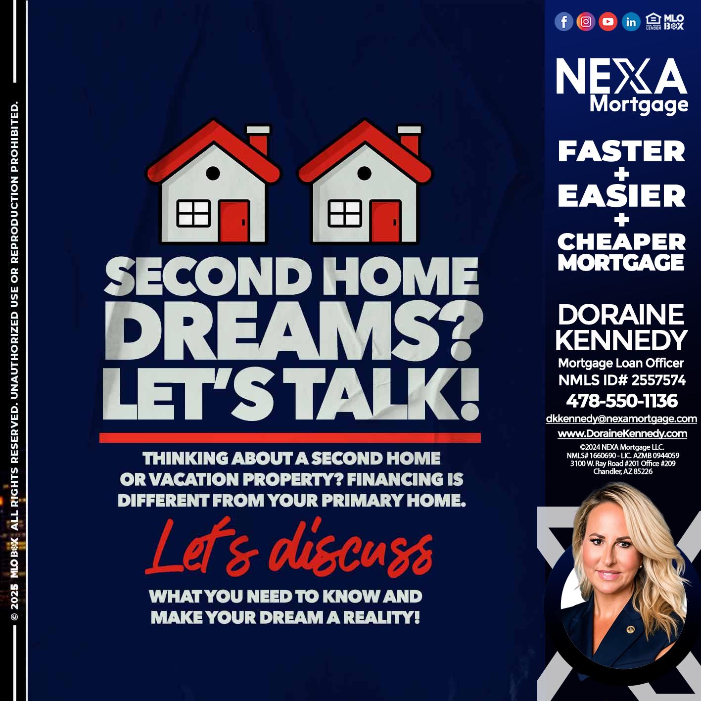 second home dreams? - Doraine Kennedy -Mortgage Loan Officer