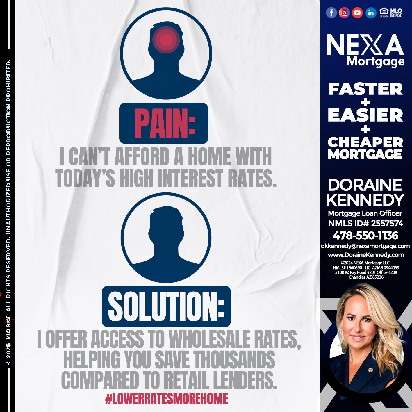 PAIN-SOLUTION - Doraine Kennedy -Mortgage Loan Officer